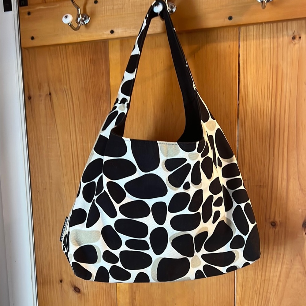 Stylish Black and White Tote Bag.
